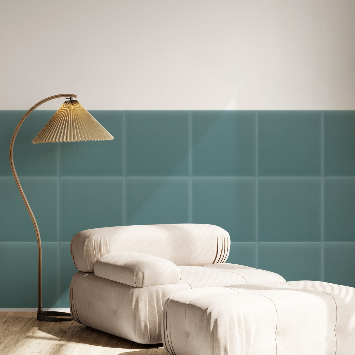 Upholstered Panel Magic Velvet Azure