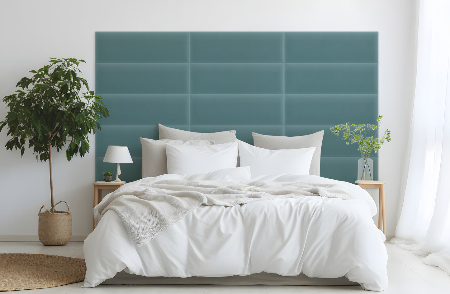 Upholstered Panel Magic Velvet Azure