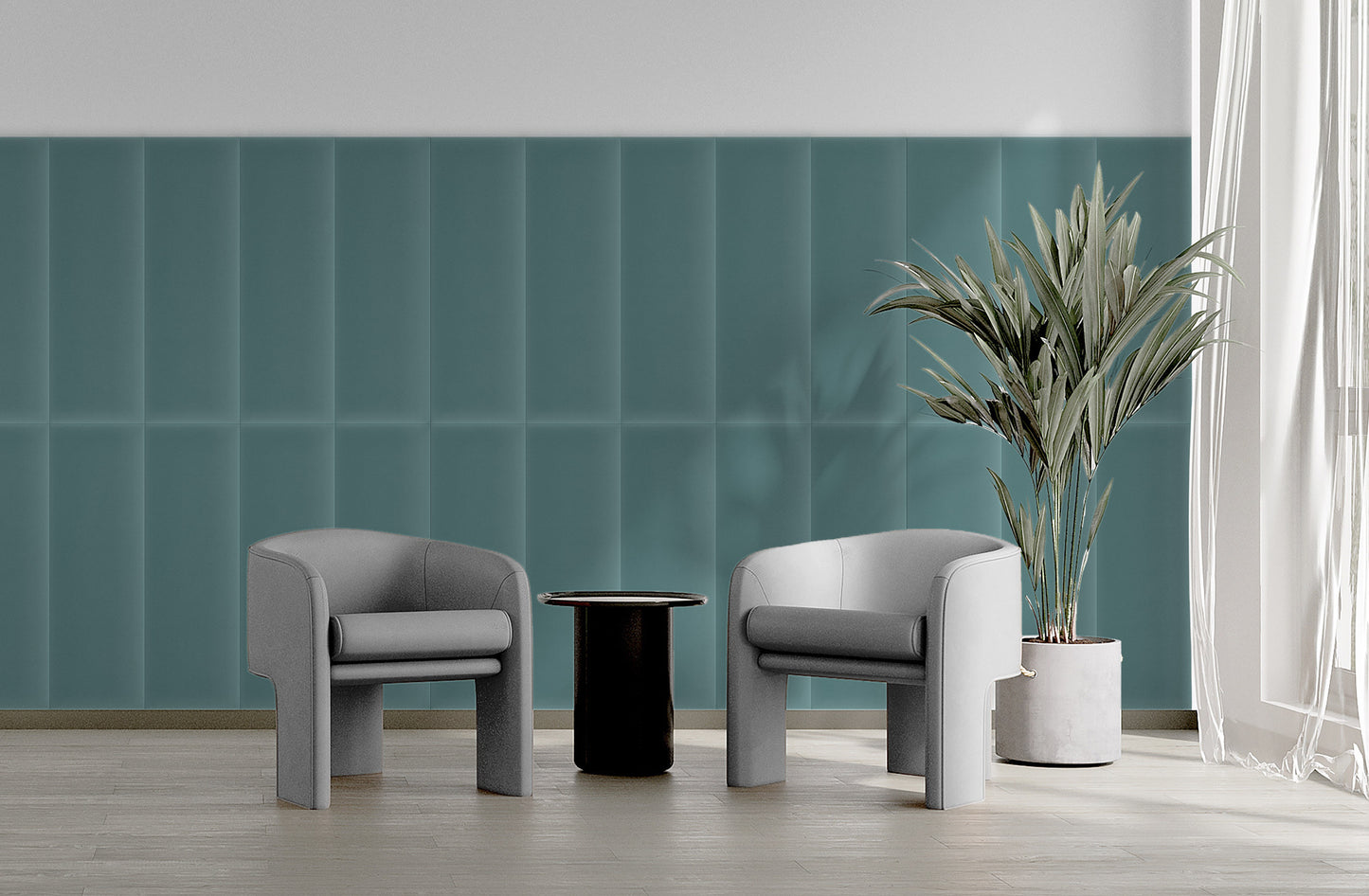 Upholstered Panel Magic Velvet Azure
