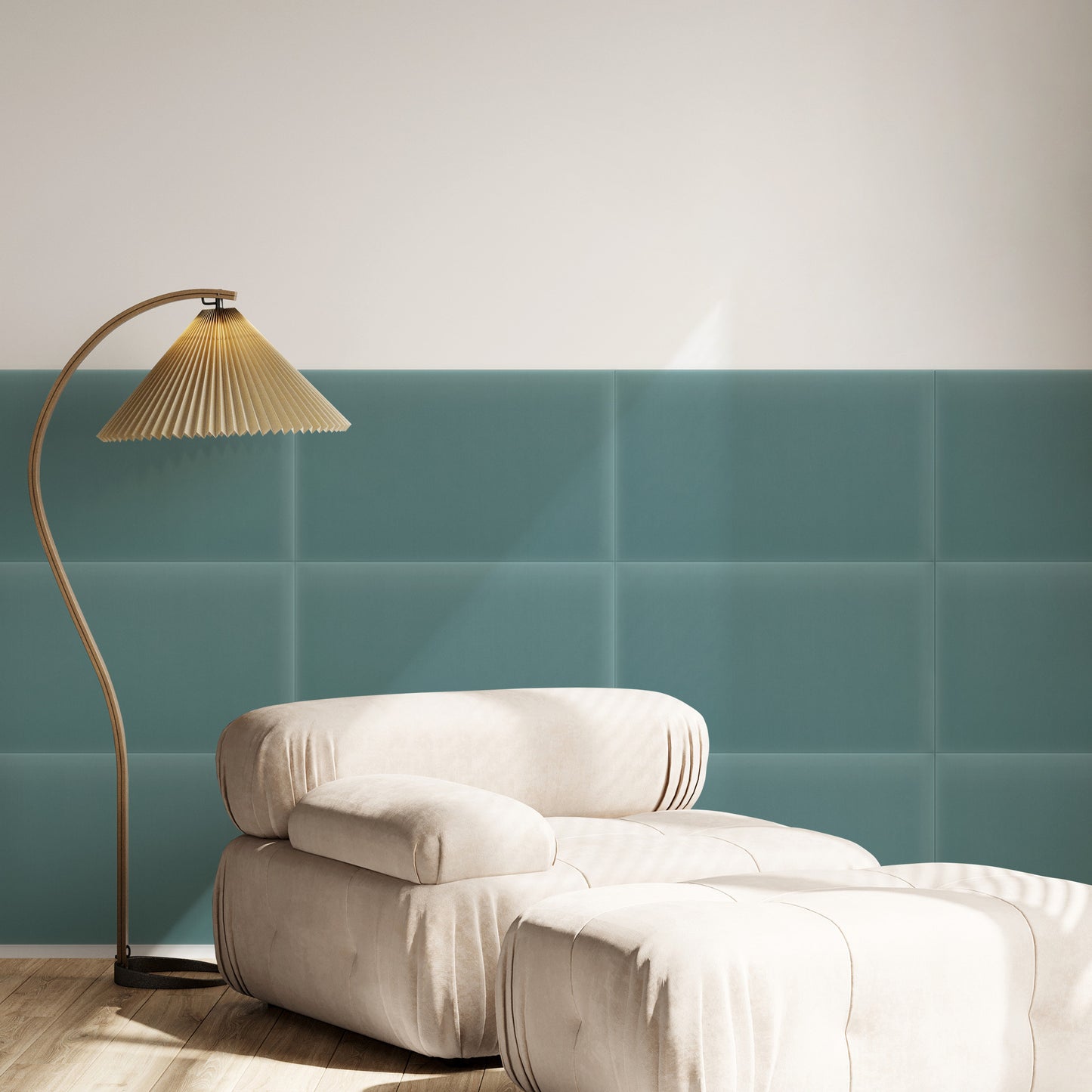 Upholstered Panel Magic Velvet Azure