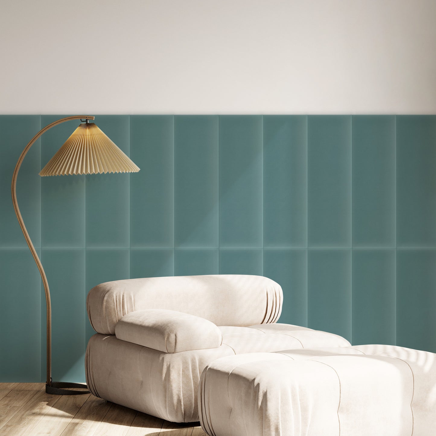 Upholstered Panel Magic Velvet Azure