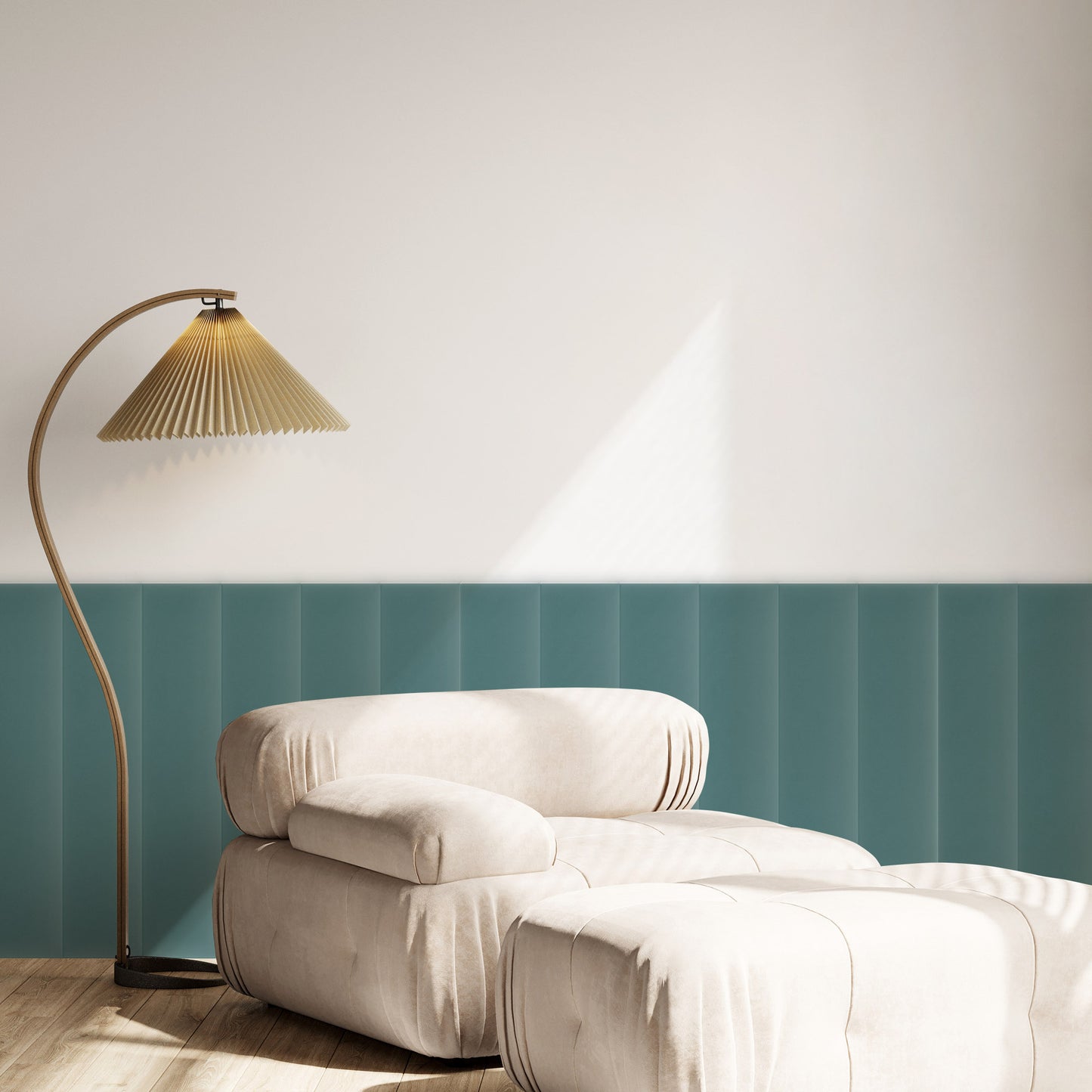 Upholstered Panel Magic Velvet Azure