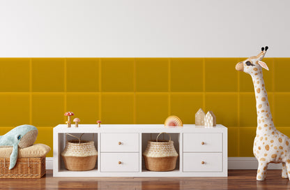 Upholstered Panel Magic Velvet Yellow