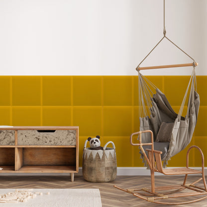Upholstered Panel Magic Velvet Yellow