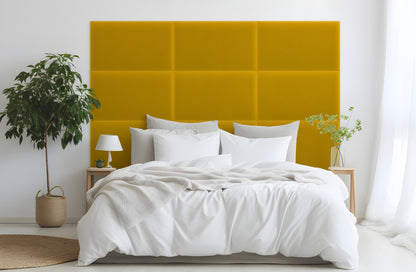 Upholstered Panel Magic Velvet Yellow