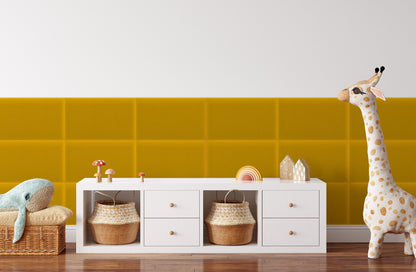 Upholstered Panel Magic Velvet Yellow