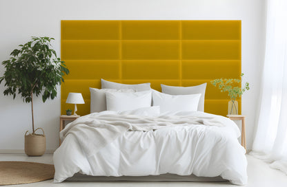 Upholstered Panel Magic Velvet Yellow