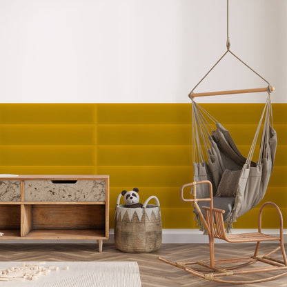 Upholstered Panel Magic Velvet Yellow