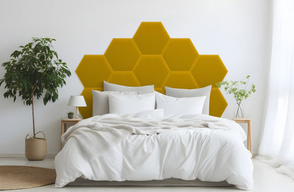Upholstered Panel Magic Velvet Yellow