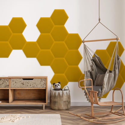 Upholstered Panel Magic Velvet Yellow