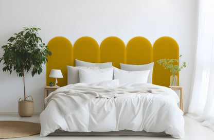 Upholstered Panel Magic Velvet Yellow 30cm