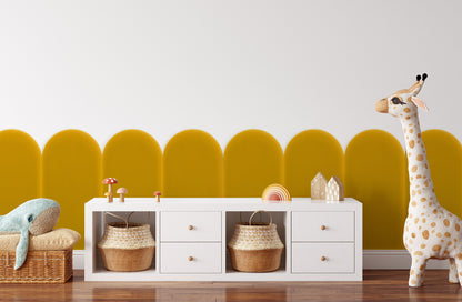Upholstered Panel Magic Velvet Yellow 30cm