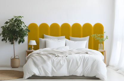 Upholstered Panel Magic Velvet Yellow 20cm