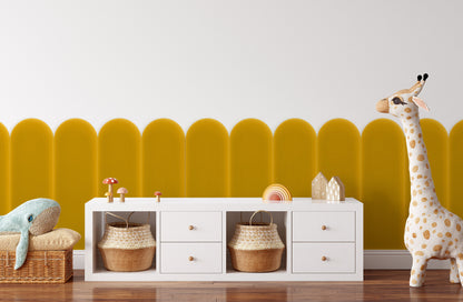 Upholstered Panel Magic Velvet Yellow 20cm