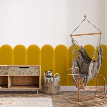 Upholstered Panel Magic Velvet Yellow 20cm