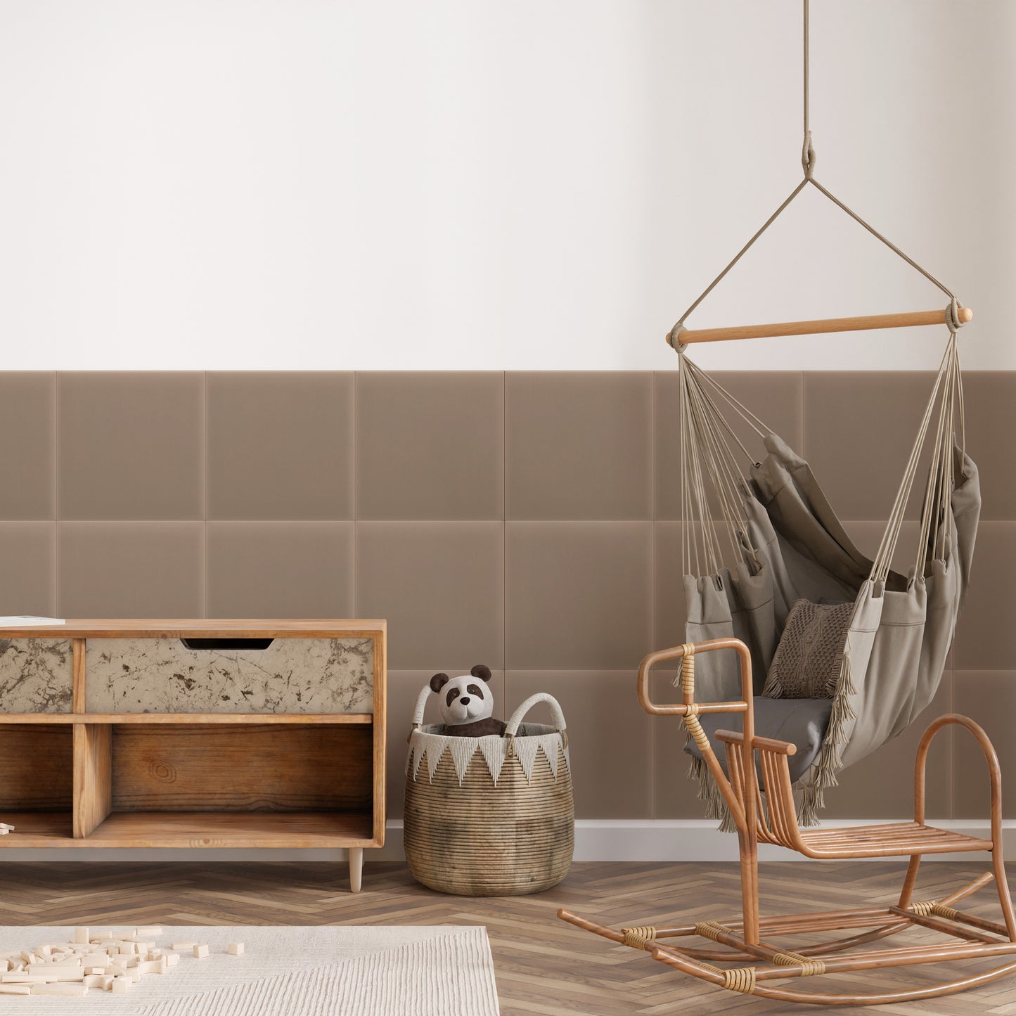 Upholstered Panel Magic Velvet Beige