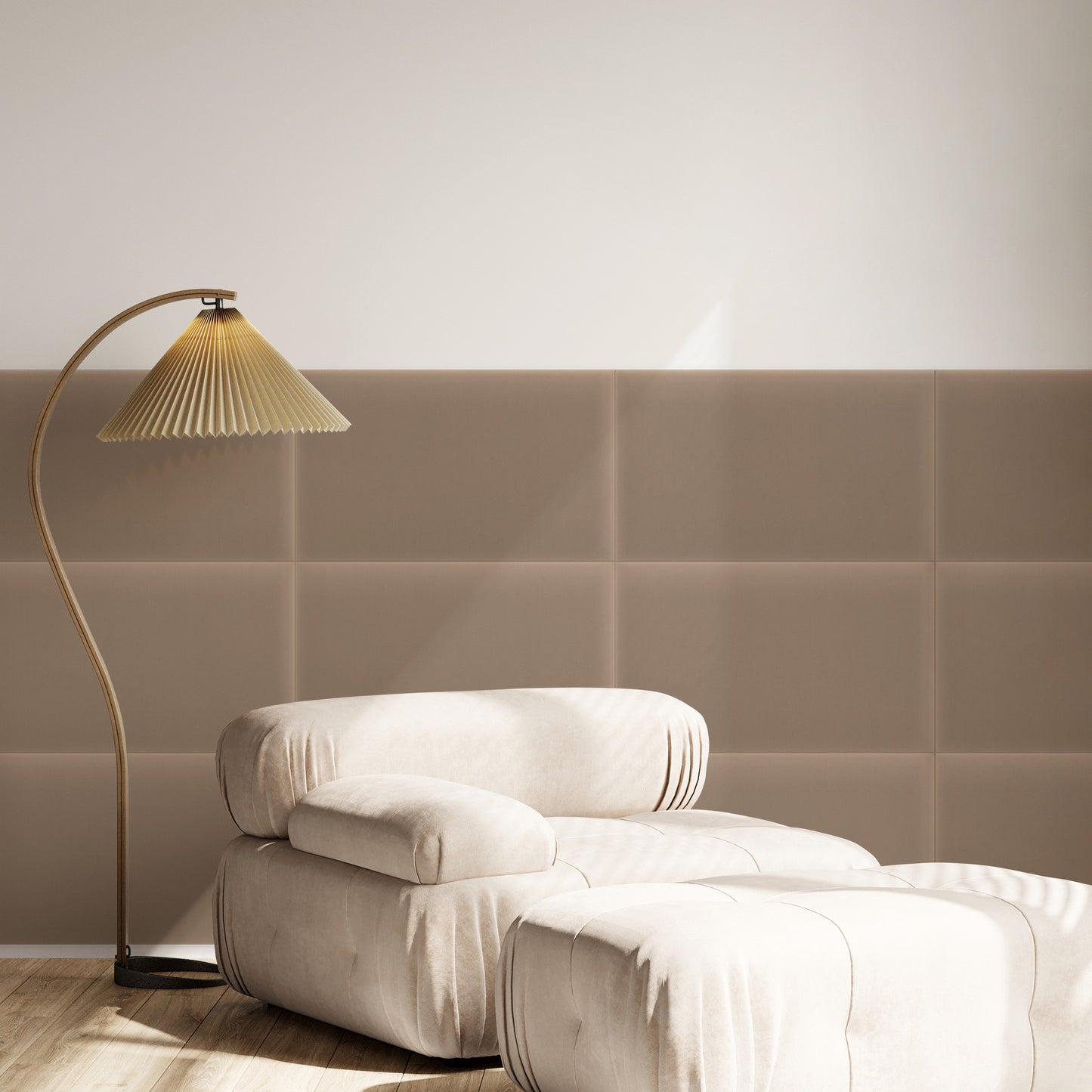 Upholstered Panel Magic Velvet Beige