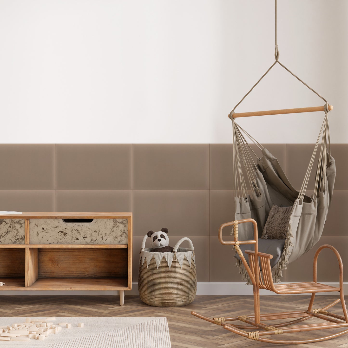 Upholstered Panel Magic Velvet Beige