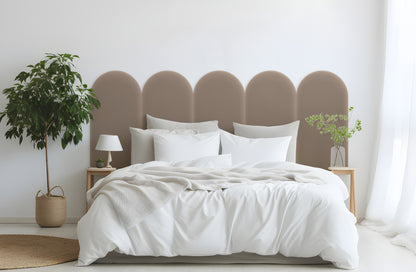 Upholstered Panel Magic Velvet Beige 30cm