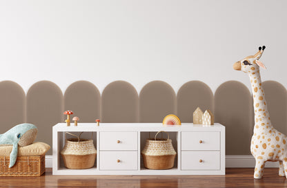 Upholstered Panel Magic Velvet Beige 30cm
