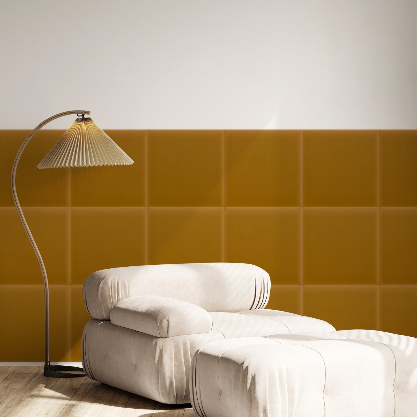 Upholstered Panel Magic Velvet Honey