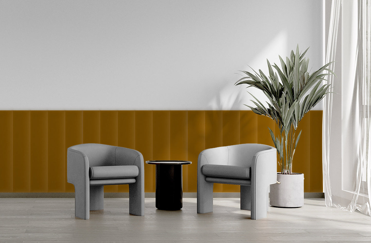 Upholstered Panel Magic Velvet Honey
