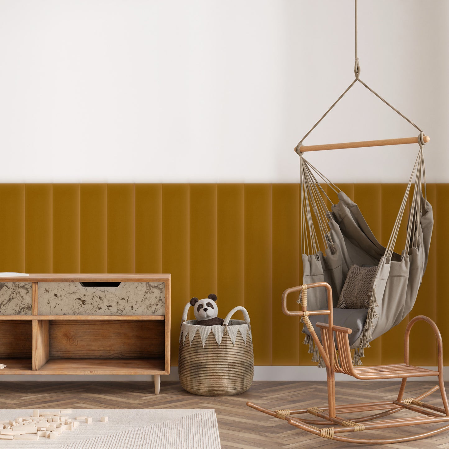 Upholstered Panel Magic Velvet Honey