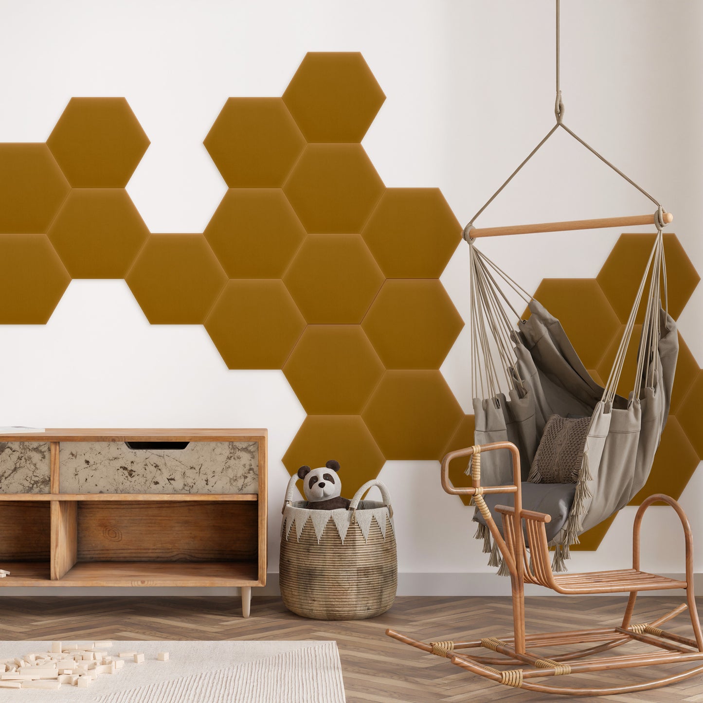 Upholstered Panel Magic Velvet Honey