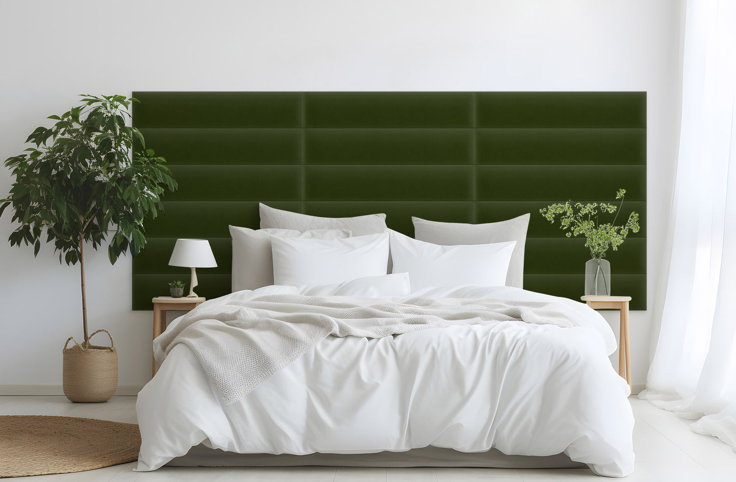 Upholstered Panel Magic Velvet Khaki