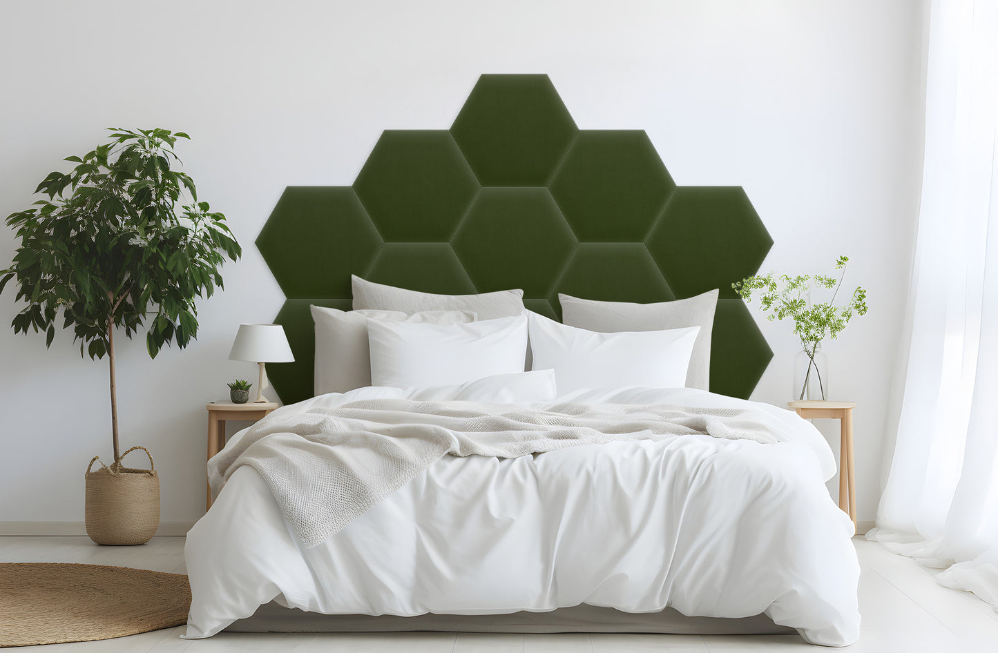 Upholstered Panel Magic Velvet Khaki