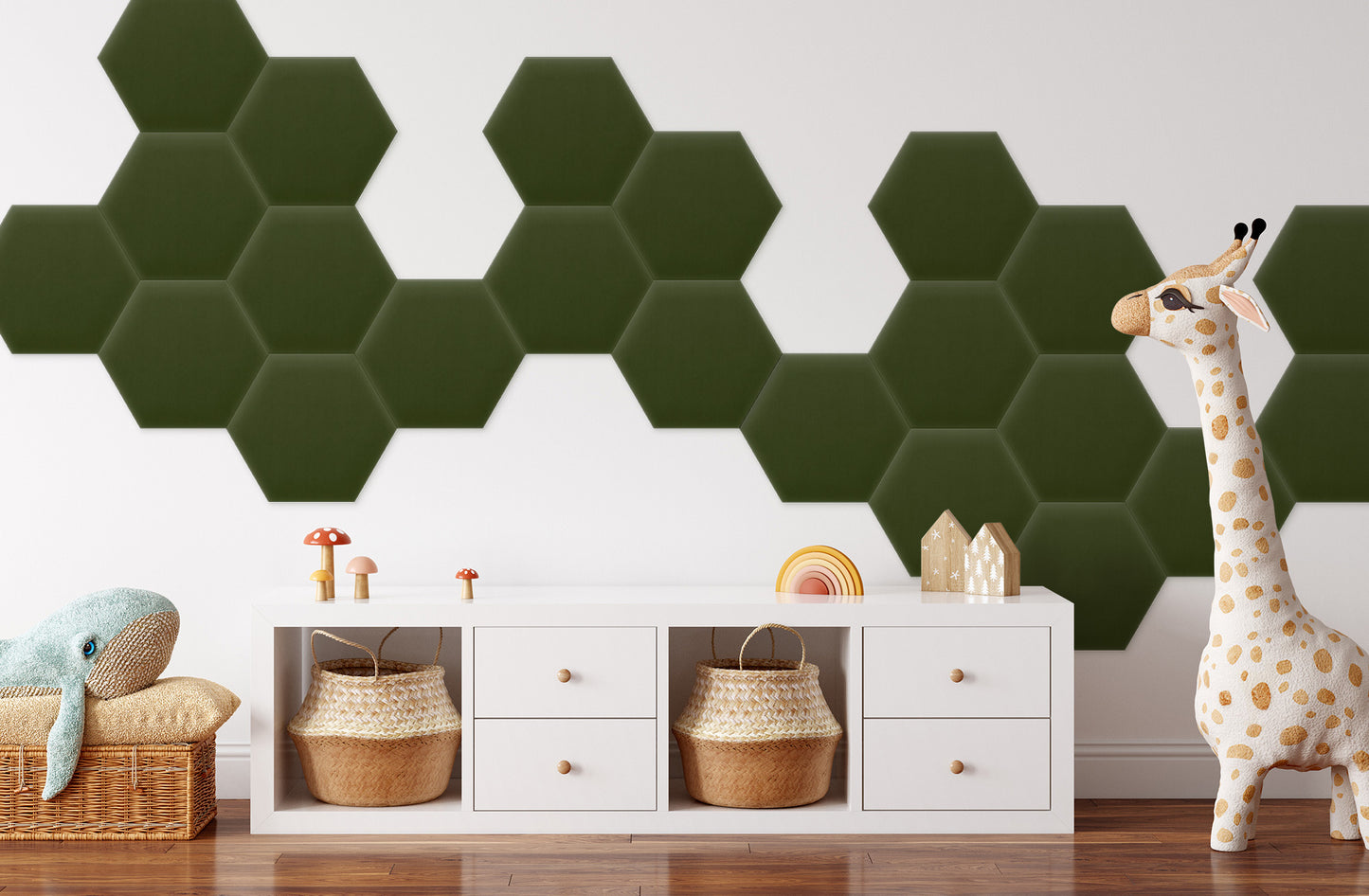 Upholstered Panel Magic Velvet Khaki