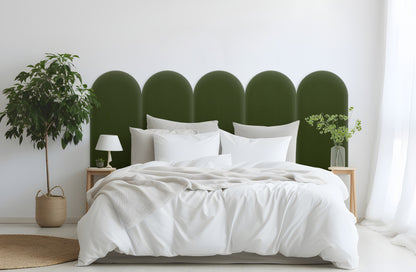 Upholstered Panel Magic Velvet Khaki 30cm