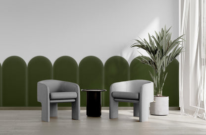 Upholstered Panel Magic Velvet Khaki 30cm