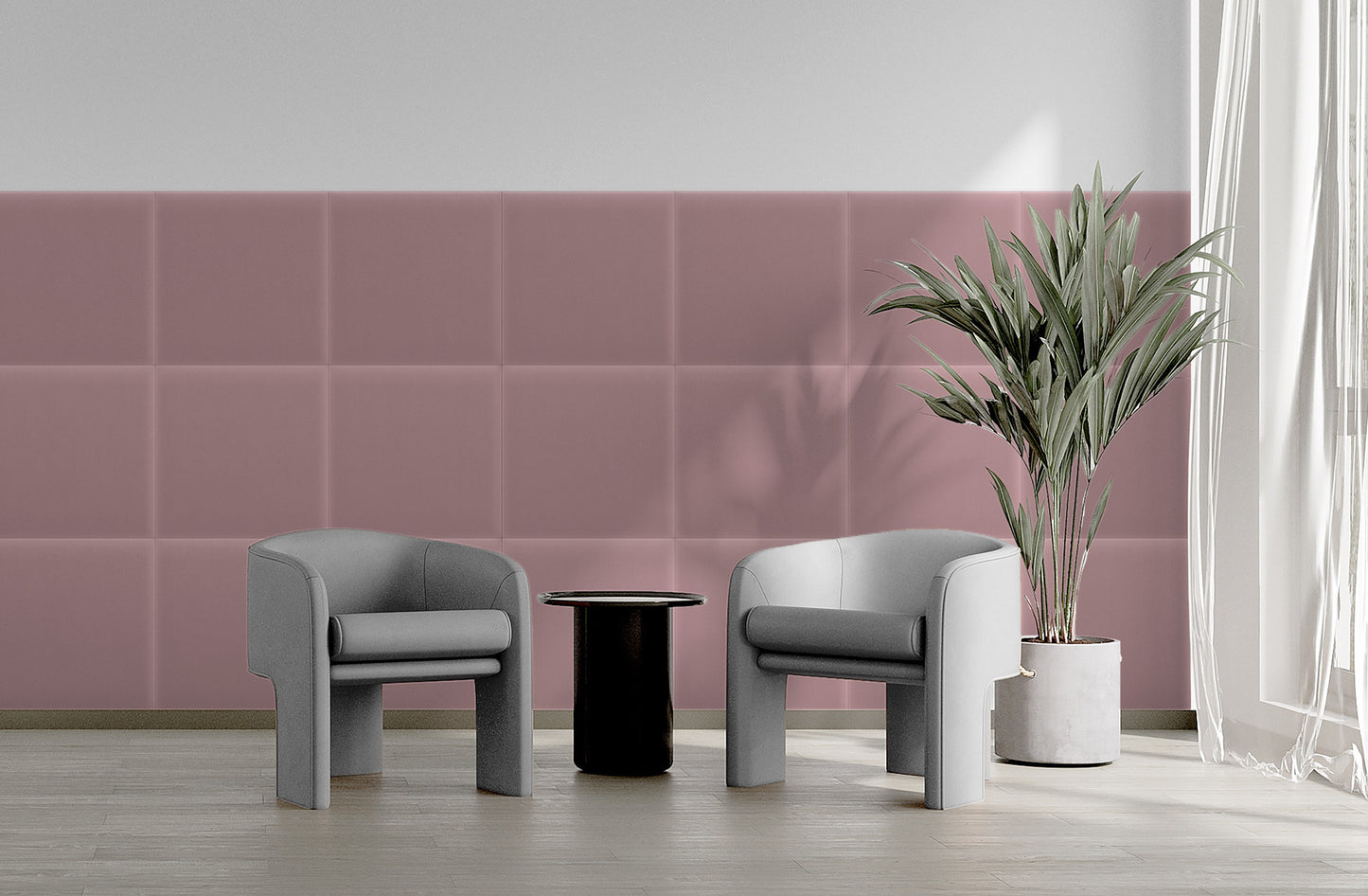 Upholstered Panel Magic Velvet Pink