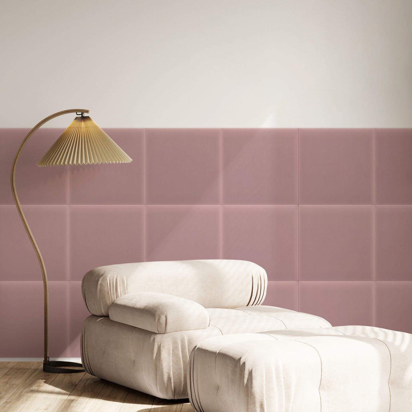 Upholstered Panel Magic Velvet Pink