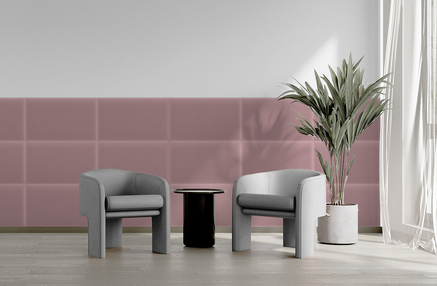 Upholstered Panel Magic Velvet Pink