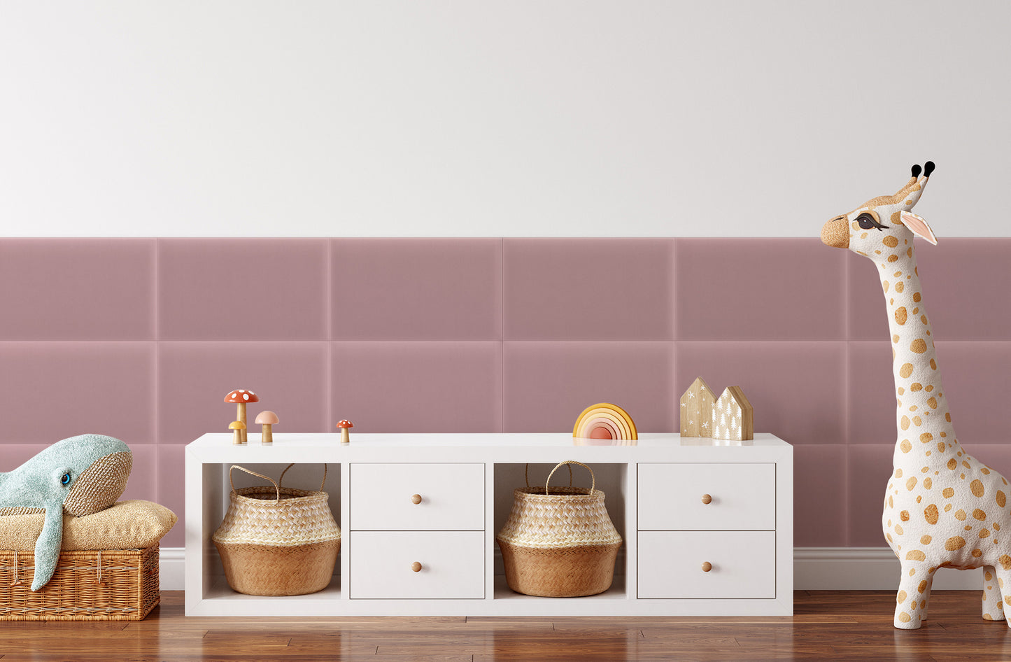 Upholstered Panel Magic Velvet Pink
