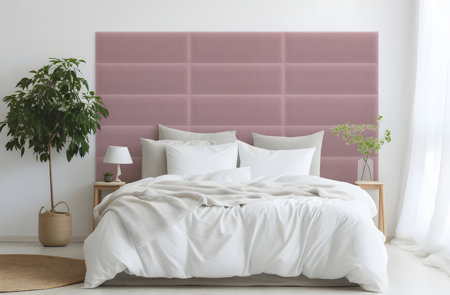 Upholstered Panel Magic Velvet Pink