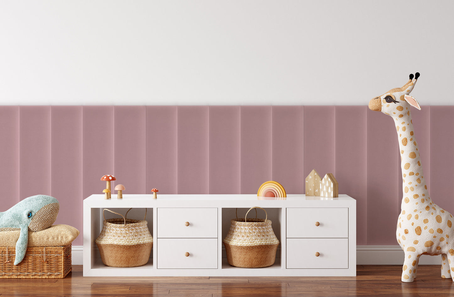 Upholstered Panel Magic Velvet Pink