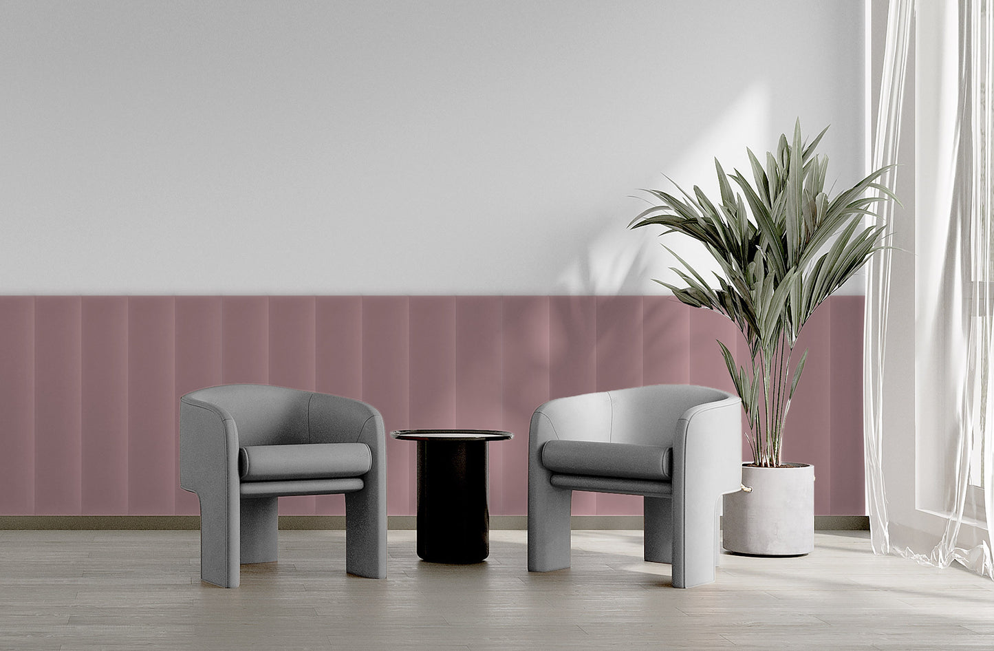 Upholstered Panel Magic Velvet Pink