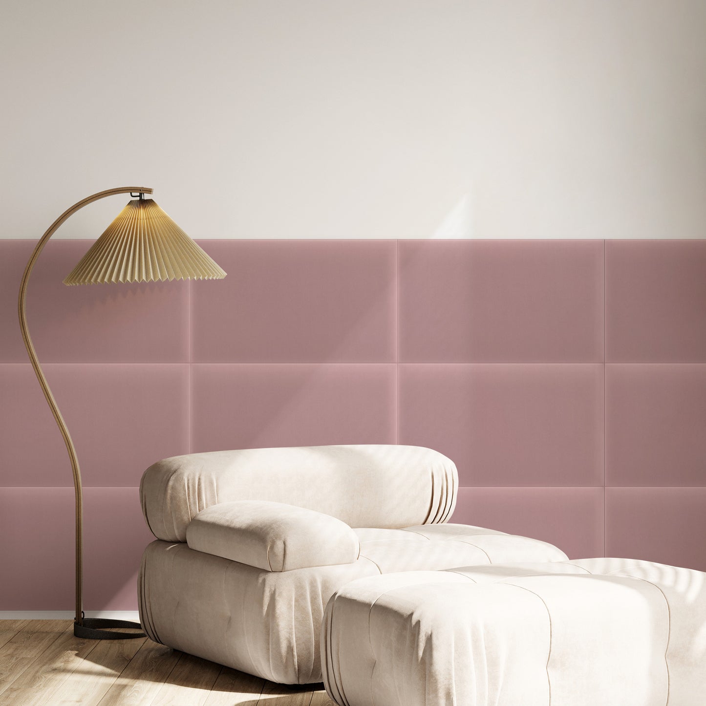 Upholstered Panel Magic Velvet Pink