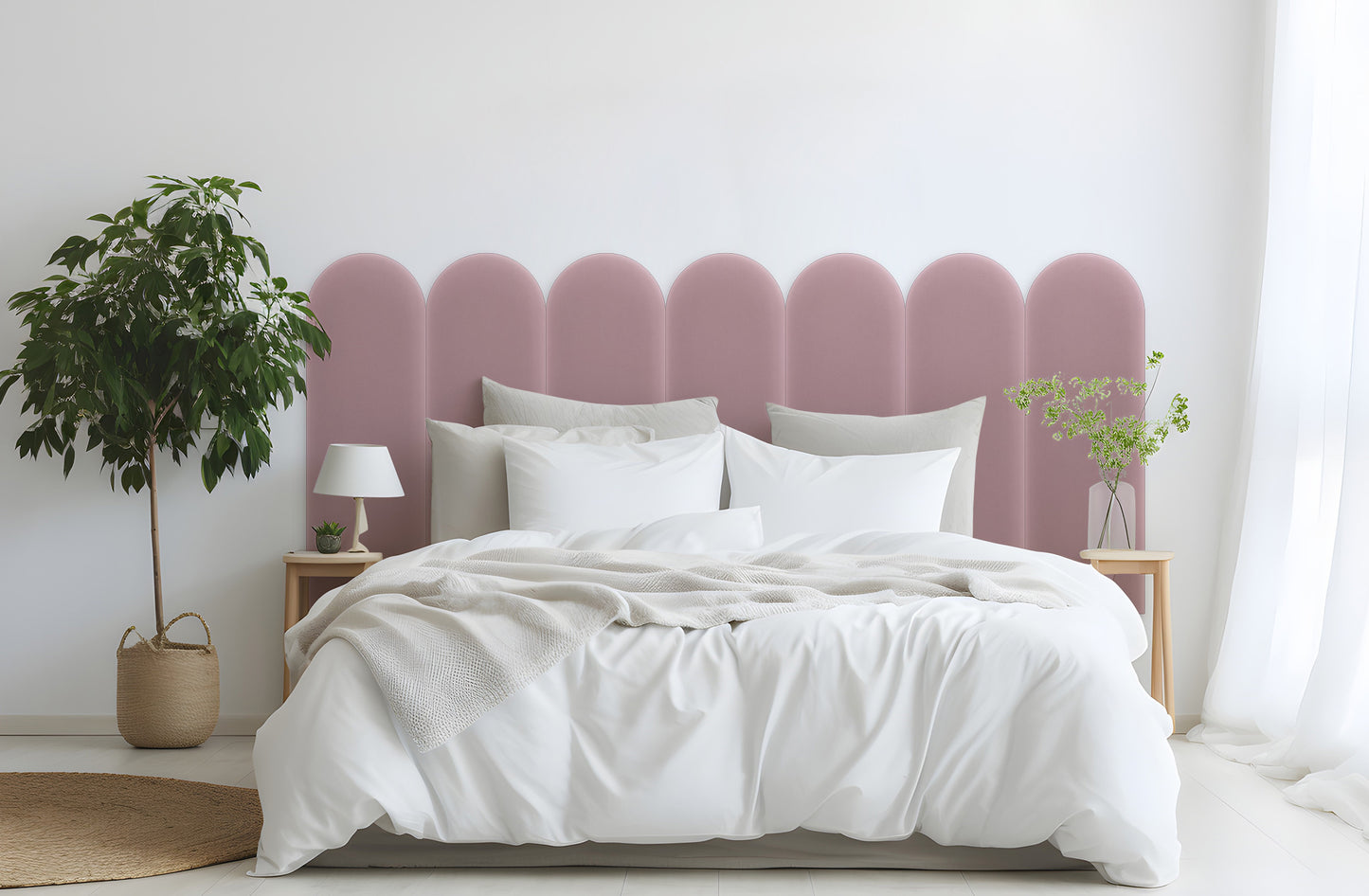 Upholstered Panel Magic Velvet Pink 20cm