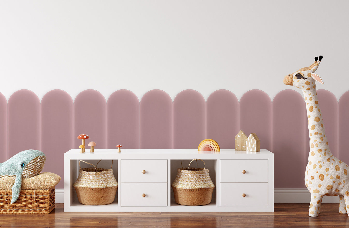 Upholstered Panel Magic Velvet Pink 20cm