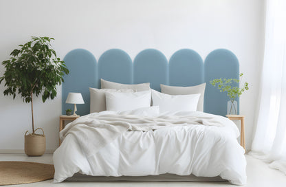 Upholstered Panel Magic Velvet Light Blue 30cm