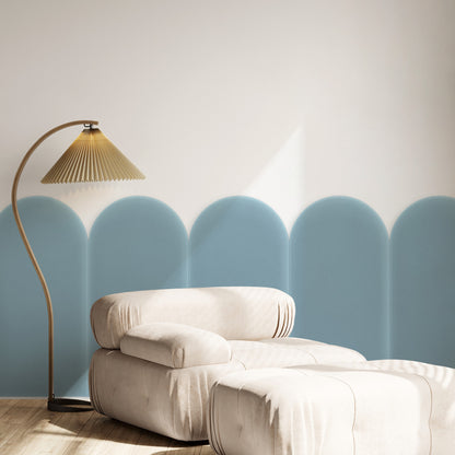 Upholstered Panel Magic Velvet Light Blue 30cm