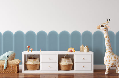 Upholstered Panel Magic Velvet Light Blue 20cm