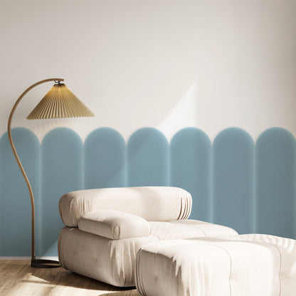 Upholstered Panel Magic Velvet Light Blue 20cm