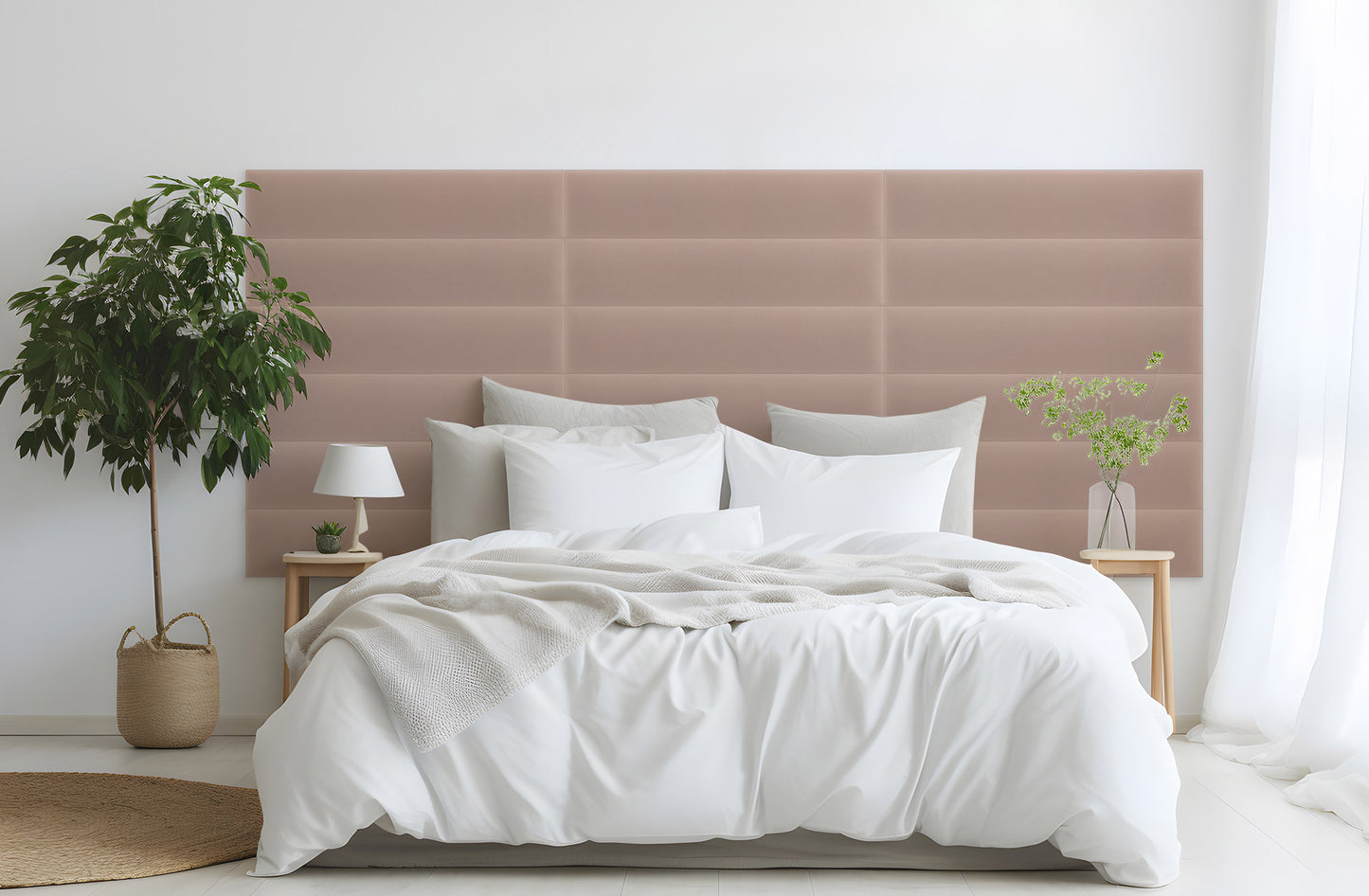 Upholstered Panel Magic Velvet Powder Pink