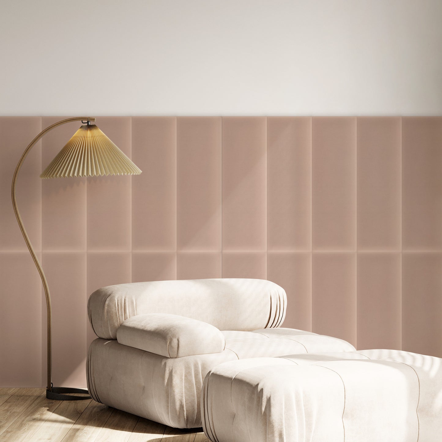 Upholstered Panel Magic Velvet Powder Pink