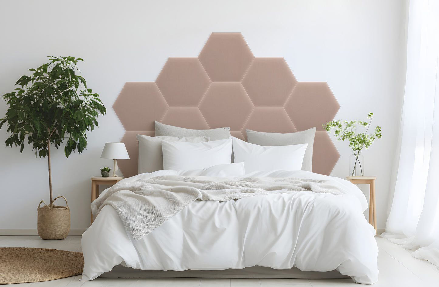 Upholstered Panel Magic Velvet Powder Pink